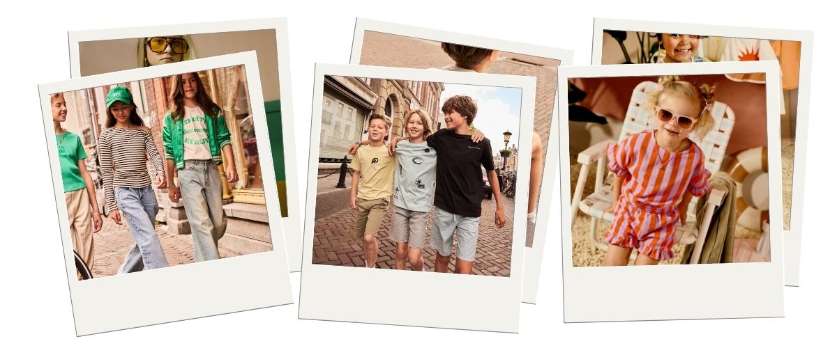 Kinderkleding trends 2026 voor jongens en meisjes met oversized fits, denim en badstof setjes