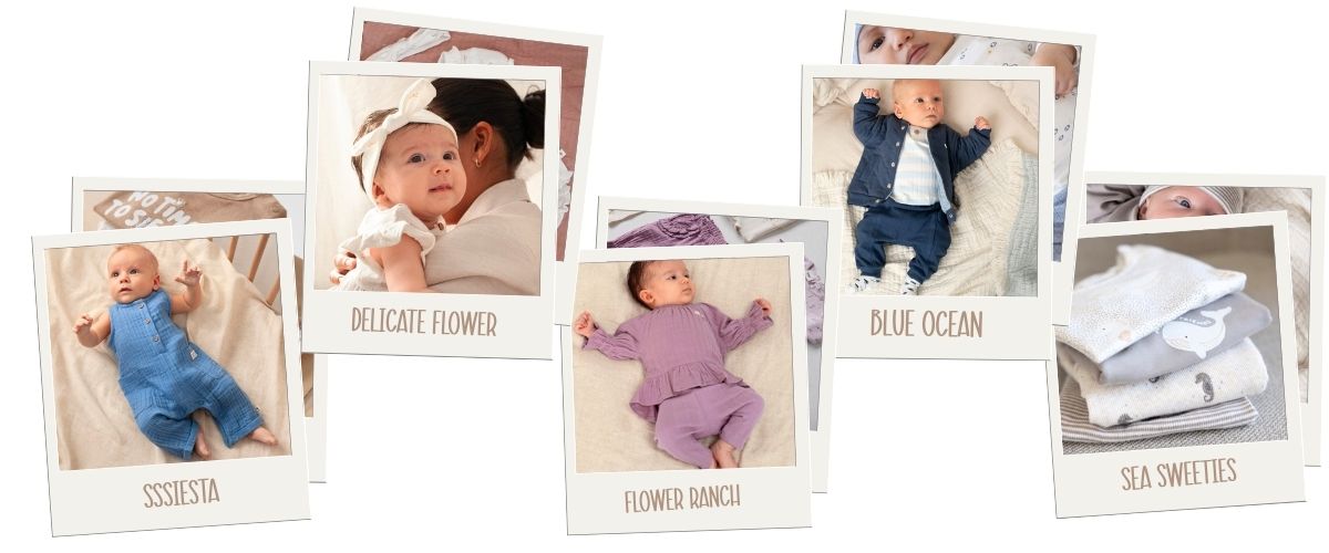 Nieuwe Feetje babycollectie bij Humpy met zachte babykleding in natuurlijke kleuren