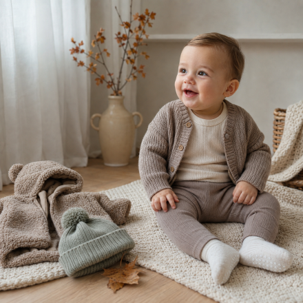 Hoe kleed je een baby aan in de herfst en winter?