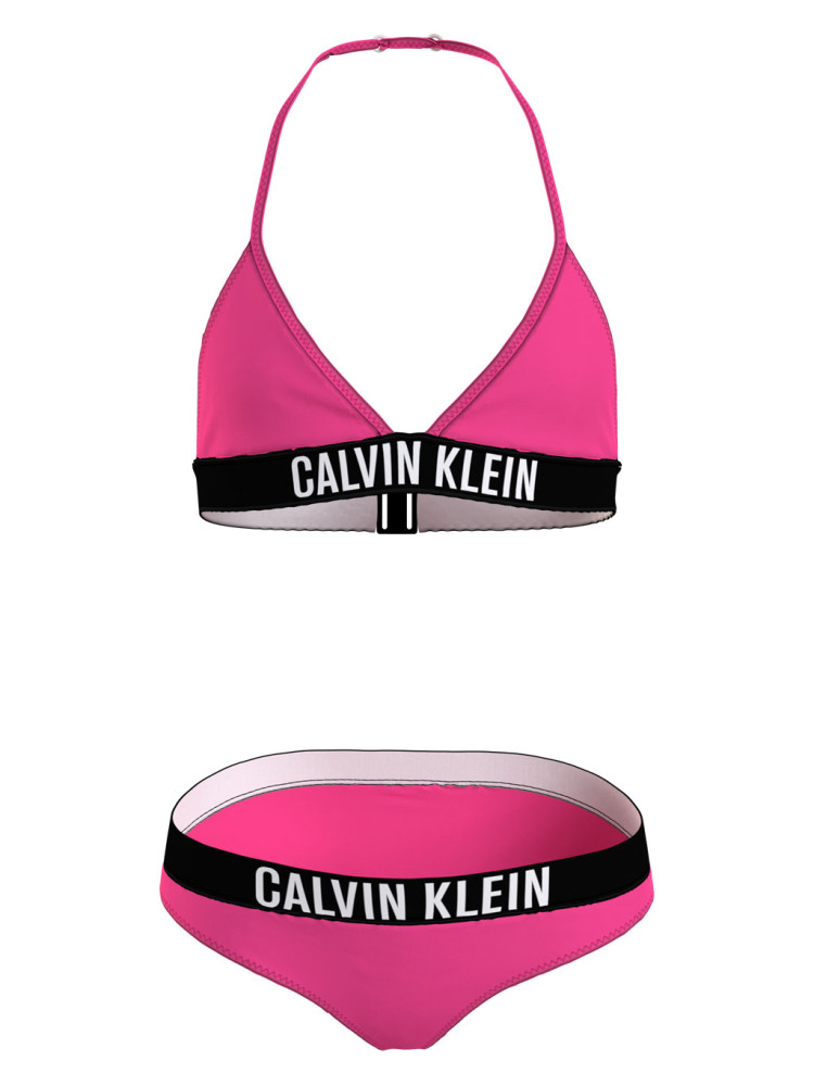 brandwonden Internationale Schijn Calvin Klein Triangle Bikini Set U00 Loud Pink bestel je online bij  www.humpy.nl/