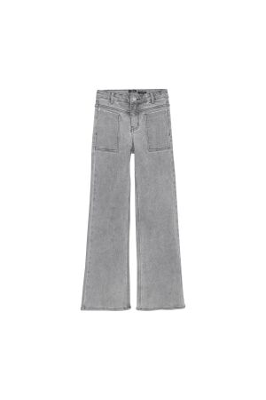 Indian Blue Jeans Worker Wide Fit Jeans 1170 Light Grey Denim