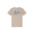 Malelions Junior shirts Taupe MJ1-SS25-09