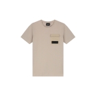 Malelions Junior shirts Taupe MJ1-SS25-23