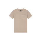 Malelions Junior shirts Taupe MJ2-SS25-01