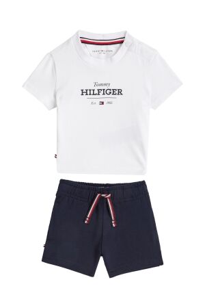 Tommy Hilfiger Monotype T-shirt en Short Set C1G Dark Night Navy