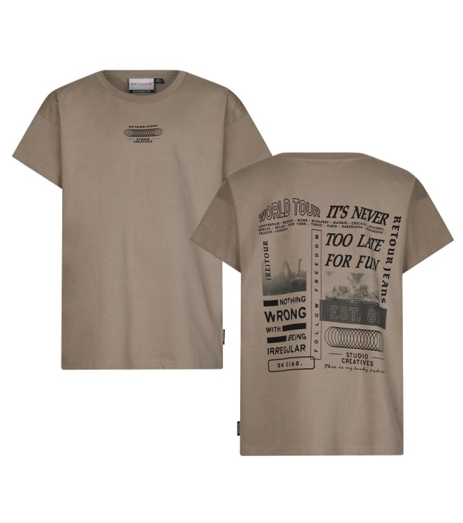 Retour Jeans shirts 2080 camel RJB-051-209