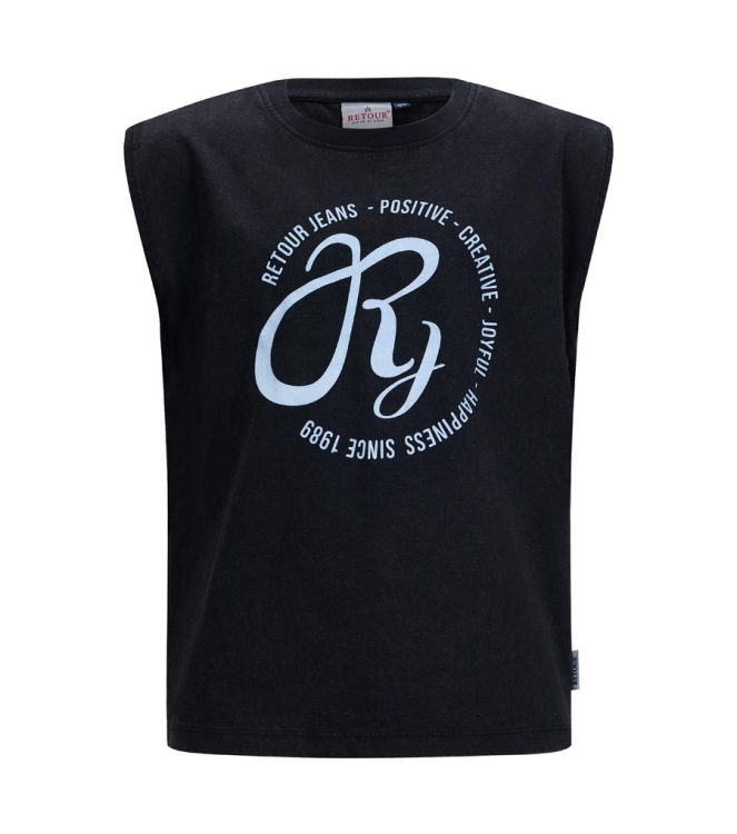 Retour Jeans shirts 9000 black RJG-051-218