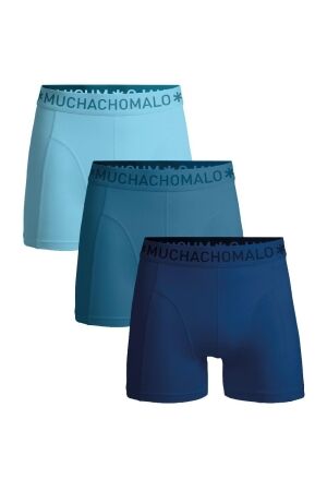Muchachomalo Boys 3-Pack Boxershorts Blue/Blue/Blue