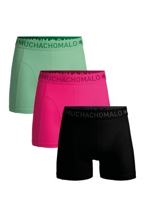 Muchachomalo ondergoed Black/Pink/Green SOLID1010-682J