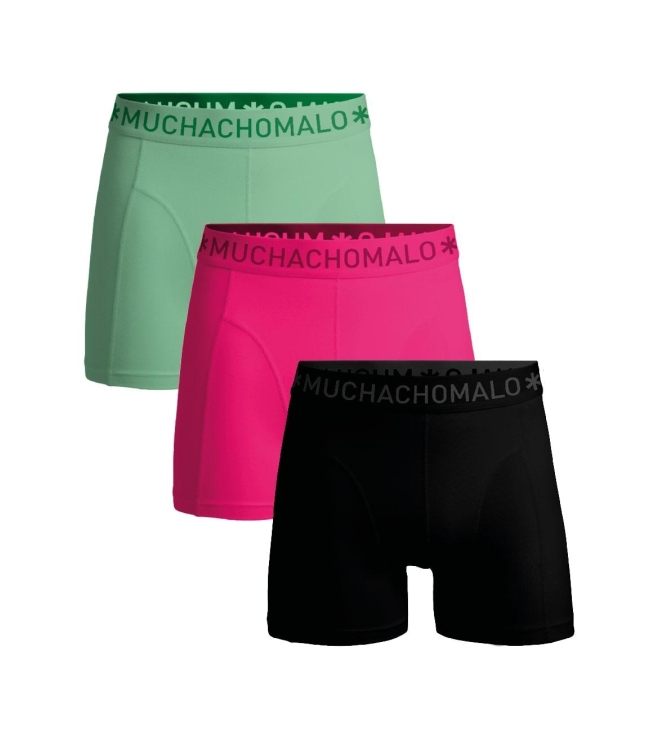 Muchachomalo ondergoed Black/Pink/Green SOLID1010-682J