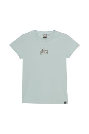 Indian Blue Jeans T-shirt Chest and Backprint 7016 Blue Glow