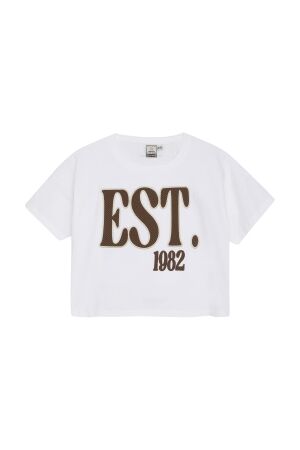 Indian Blue Jeans T-shirt Wide Cropped 1450 Bright White