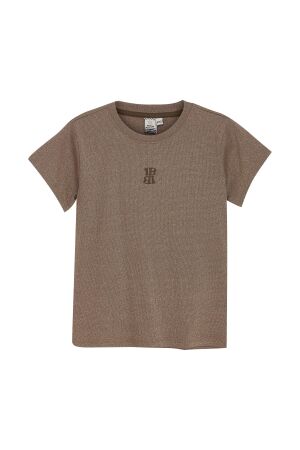 Indian Blue Jeans T-shirt Glitter IB 2222 Cocoa Brown