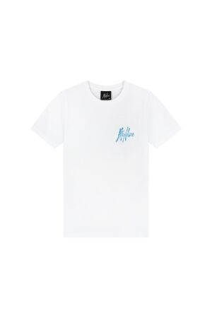 Malelions Junior 3D Wave T-Shirt White