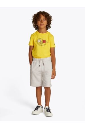 Tommy Hilfiger Hilfiger Varsity Sweatshort PMT Snow White Heather