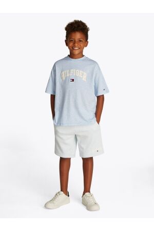 Tommy Hilfiger Hilfiger Varsity T-shirt DD0 Breezy Blue Heather