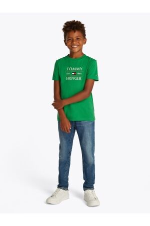 Tommy Hilfiger Tommy Flag Hilfiger T-shirt L13 Radiant Green