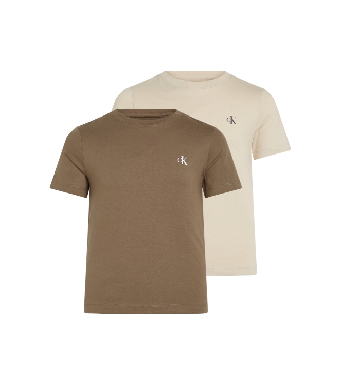 Calvin Klein shirts 0F4 Shitake/ Classic Beige IB0IB01093