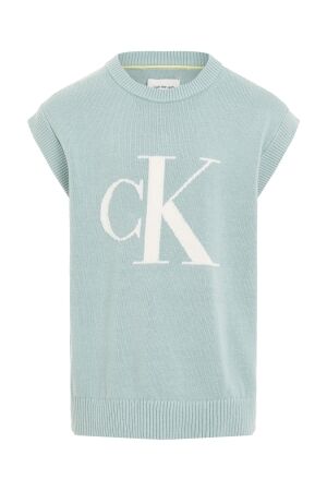 Calvin Klein Relaxed Towelling Shirt CCO Green Surf