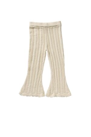 Your Wishes Seashell Knit | Flared Legging 061 Birch