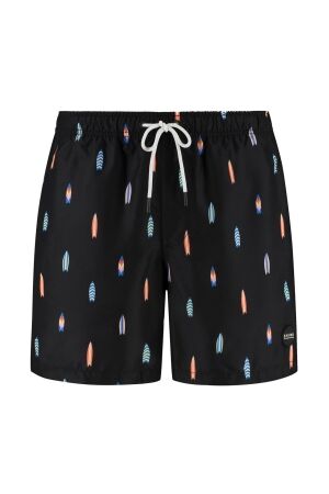 Shiwi Mac Zwemshort Surfboards 9701 black surfboards