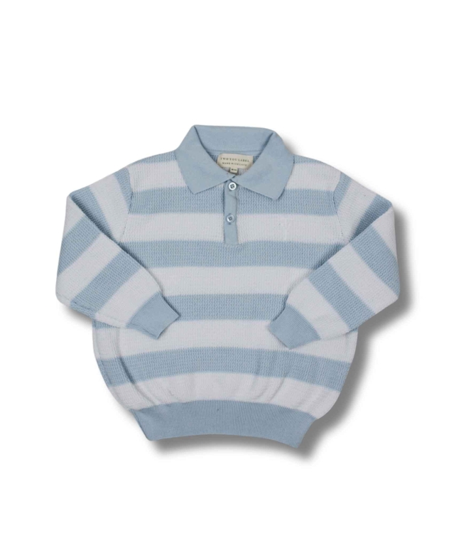 Two You Label truien Sky Blue/White SS25-10