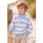 Two You Label truien Sky Blue/White SS25-10