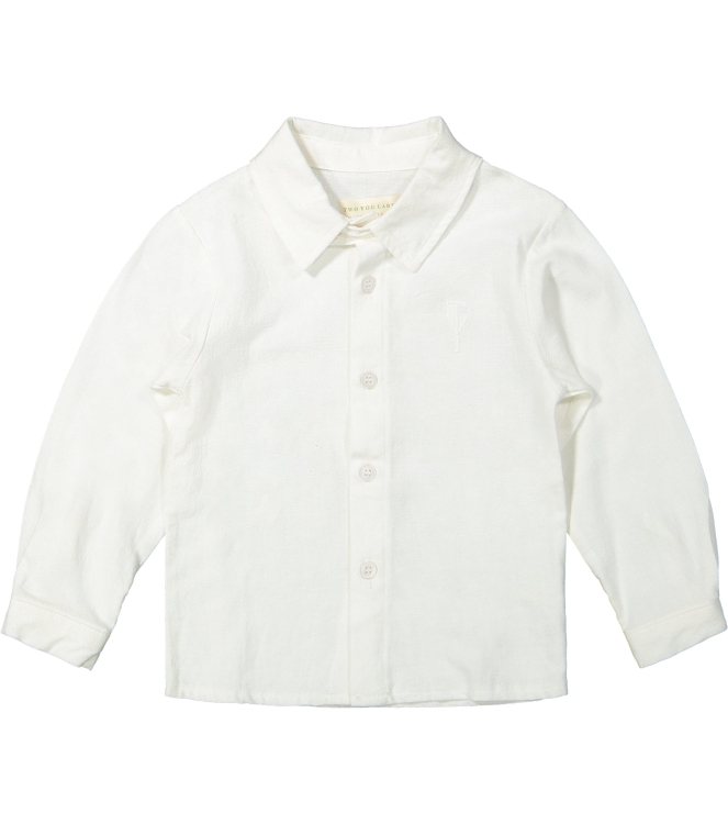 Two You Label overhemden White MIL-LIN-BLO