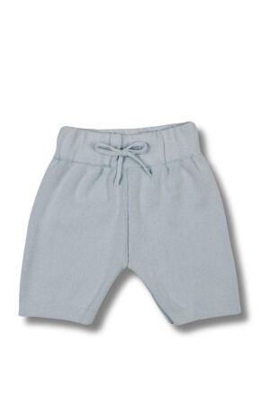 Two You Label Knitted Short Sky Blue