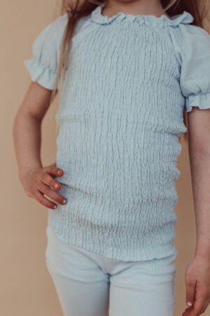 Two You Label Sky Top Sky Blue