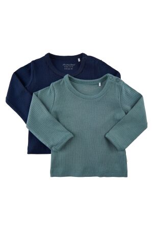 Minymo Blouse LS (2-pack) 928 Goblin Blue