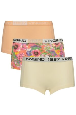 Vingino G-SO25-6 flower 3 pack hipster 471 Sunset coral