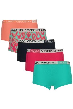 Vingino G-SO25-8 multi 5 pack hipster 1432 Tropic mint