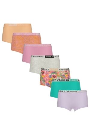 Vingino G-SO25-10 multi 7 pack hipster 424 Light papaya orange