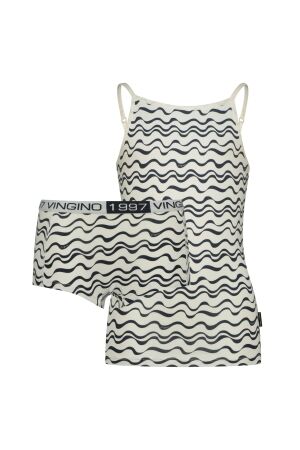 Vingino G-SO25-5 stripe singlet set hipster 002 Off white