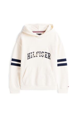 Tommy Hilfiger TH Mixed Graphic Hoodie YA8 Ivory Silk