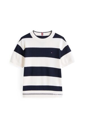 Tommy Hilfiger Rugby Stripe Sweater C1G Dark Night Navy Stripes