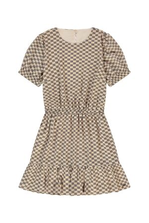 Nik&Nik Bailey Jurk 2589 Wood Ash/Black