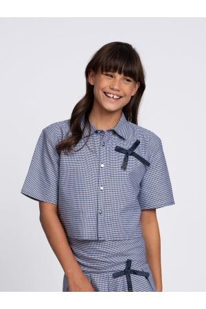 Nik&Nik Polly Blouse 2023 Off White/Royal Blue