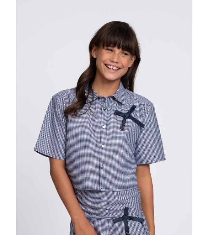 Nik&Nik blouses 2023 Off White/Royal Blue G 6-581 2504