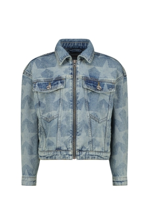 Vingino Tanja Laser Star Denim Jacket 154 Blue Vintage