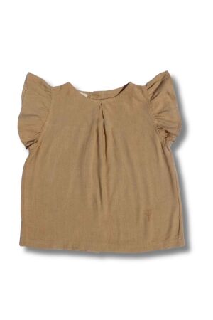 Two You Label Micky Linen Blouse Honey