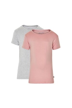 Minymo T-shirt SS (2-pack) 568 Blusher