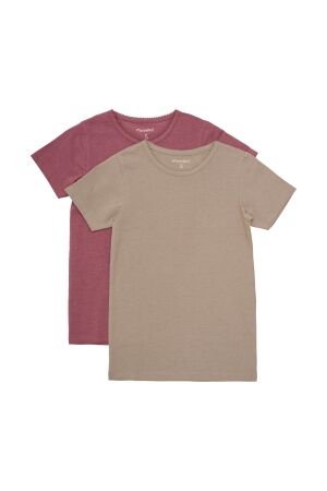 Minymo T-shirt SS (2-pack) 4640 Apple Butter