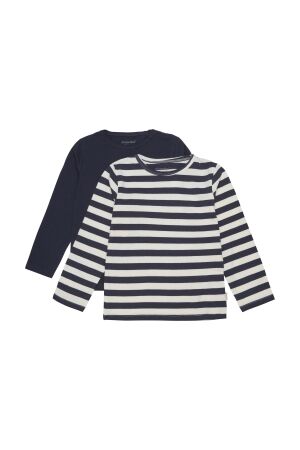Minymo T-shirt LS (2-pack) 111 Marshmallow