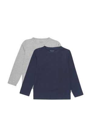 Minymo T-shirt LS (2-pack) 778 Dark Navy