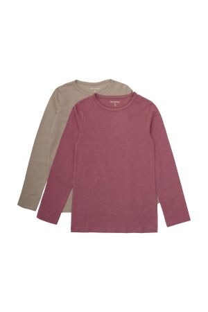 Minymo T-shirt LS (2-pack) 4640 Apple Butter