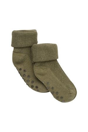 Minymo Baby sokken (2-pack) 954 Dried Herb