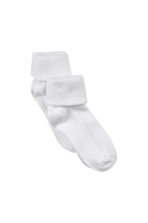 Minymo Baby rib sokken (2-pack) 100 White