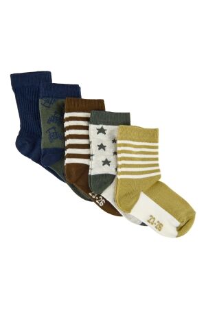 Minymo Sokken met patroon (5-pack) 287 Thrush